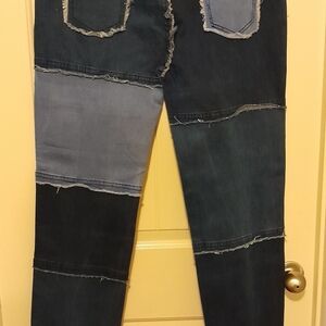 Two tone blue jeans
